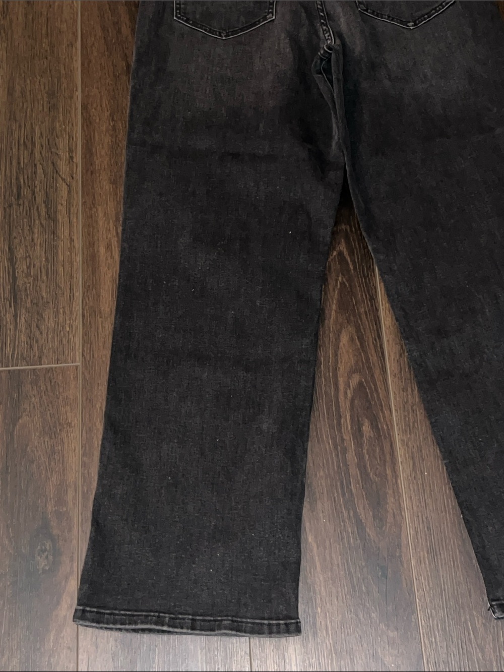 Indigo Six High Rise Slim Straight Jeans, Washed Black, Size:31/12 - Picture 8 of 11